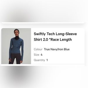 Lululemon shirt size 4